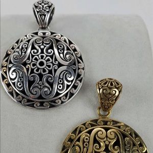 - milo silver or brass pendant